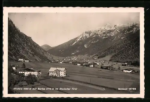 AK Milders im Stubaital, Blick in das Tal