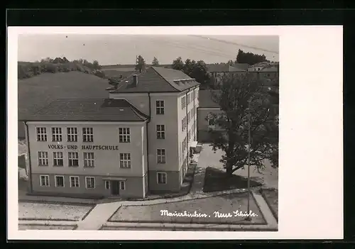 AK Mauerkirchen, Ansicht der Volks- und Hauptschule