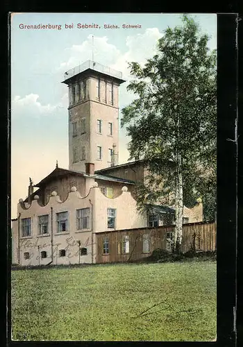AK Sebnitz /Sächs. Schweiz, Grenadierburg