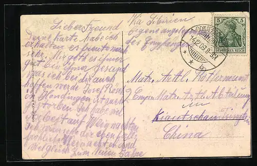 AK Donaueschingen, Karlsstrasse mit Gasthaus