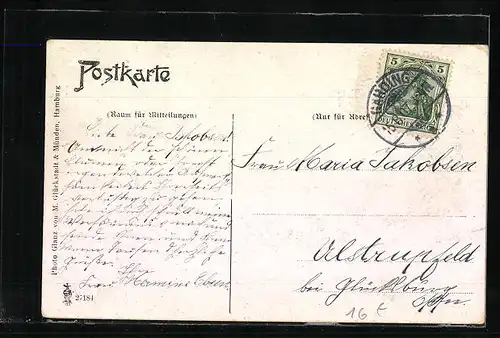 AK Garding, Partie in der Osterstrasse