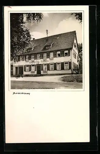 AK Baiersbronn /Schwarzw., Gasthof Pension zum Falken F. Beilharz, Vorderansicht