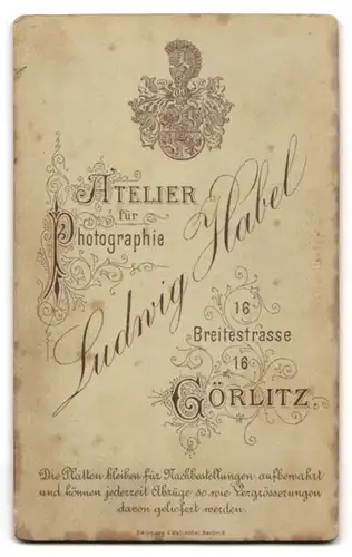 Fotografie Ludwig Habel, Görlitz, Breitestr. 16, Portrait elegant gekleidete Frau mit Kind