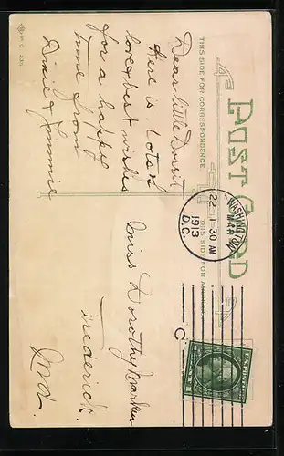 AK Osterhase im Osterei