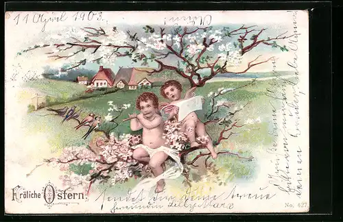 AK Osterengel musizieren und singen