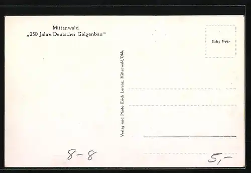 AK Mittenwald, Geigenbauwerkstätte J. Reiter