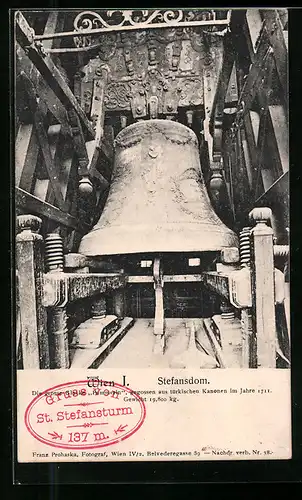 AK Wien, Glocke im Stefansdom