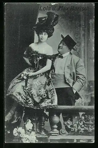 AK Lola und Max Bartsch, Varieté, Cabaret