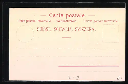 AK Briefmarken, versch. Motive der Schweiz