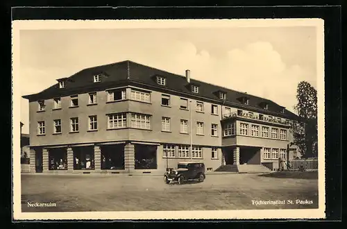 AK Neckarsulm, Töchterinstitut St. Paulus mit Auto