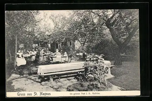 AK St. Magnus, Gasthaus Im grünen Thal