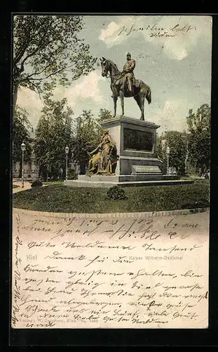 AK Kiel, Kaiser Wilhelm-Denkmal