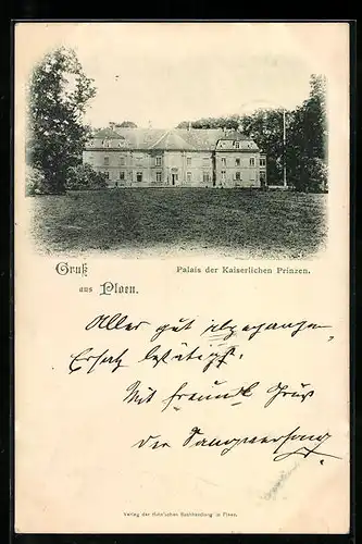 AK Ploen, Palais der kaiserlichen Prinzen