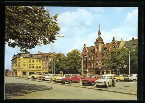 AK Finsterwalde, Blick auf den Marktplatz