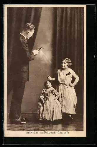 AK Portrait von Prinzessin Elisabeth, Liliputanerin