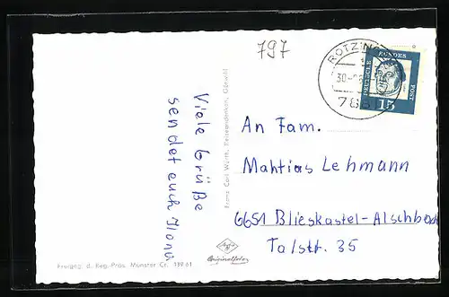 AK Görwihl /Hotzenwald, Gesamtansicht mit Fernblick aus der Vogelschau