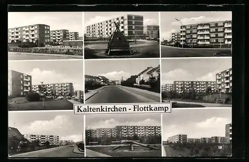 AK Kaltenkirchen, Ansichten der neuen Siedlung Flottkamp