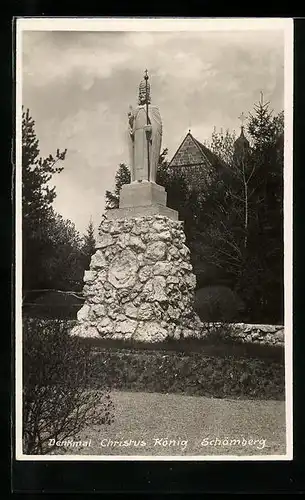 AK Schömberg, Denkmal v. Christus König