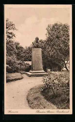 AK Husum, Theodor Storm-Denkmal