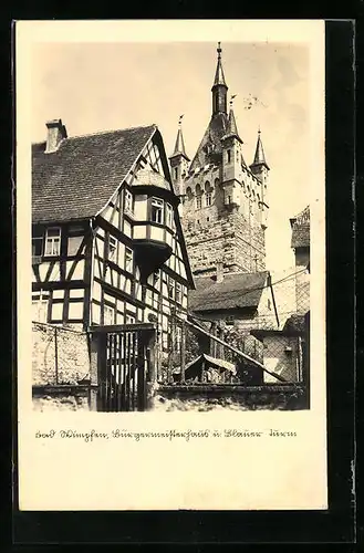 AK Bad Wimpfen, Bürgermeisterhaus und Blauer Turm