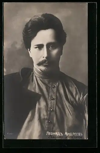 AK Portrait Leonid Andrejew, russischer Schriftsteller
