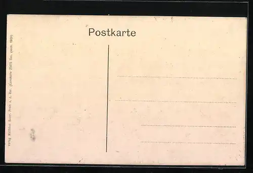 AK Prein, Ortsansicht aus der Vogelschau, glänzend