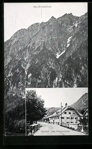 AK Grödig, Gasthof Zum Drachenloch