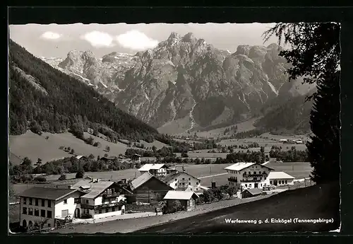 AK Werfenweng /Tennengebirge, Ortsansicht gegen d. Eiskögel