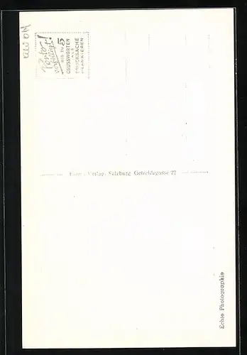 AK Salzburg, Getreidegasse m. Geschäften