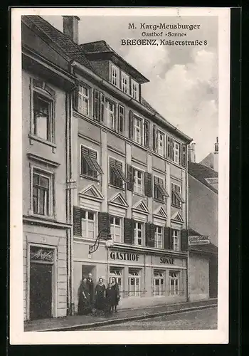 AK Bregenz, Gasthaus Sonne, Kaiserstrasse 8