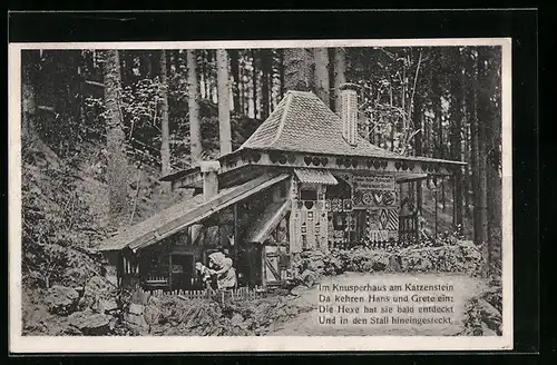 AK Bad Sachsa /Südharz, Hexenhäuschen im Katzental