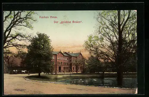 AK Hamburg-Horn, Rauhes Haus, der goldene Boden