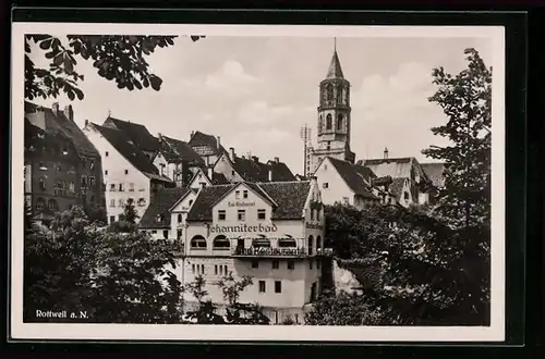 AK Rottweil a. N., Hotel Johanniterbad