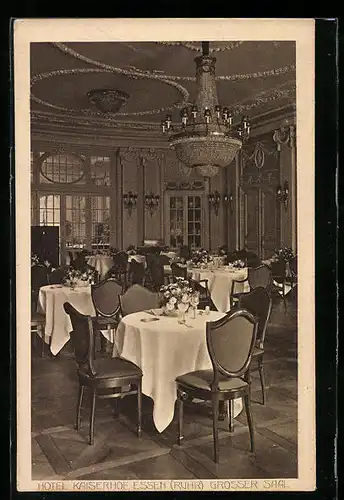 AK Essen / Ruhr, Hotel Kaiserhof, Grosser Saal