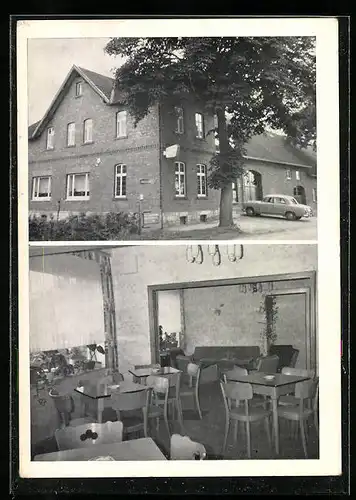 AK Hörste üb. Bielefeld, Gasthaus von Friedrich Klack, Innenansicht