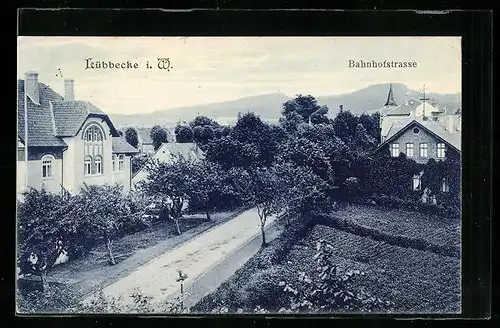 AK Lübbecke, Partie in der Bahnhofstrasse