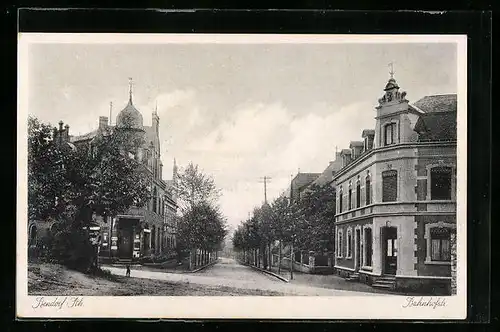 AK Bendorf /Rh., Bahnhofstrasse mit Lebensmittelgeschäft