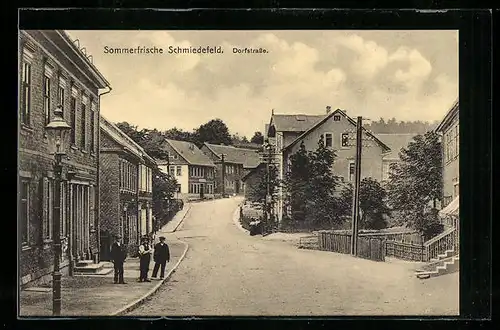 AK Schmiedefeld, Partie an der Dorfstrasse