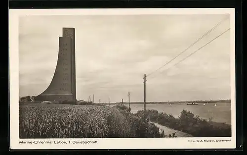 AK Laboe, Marine-Ehrenmal, 1. Bauabschnitt