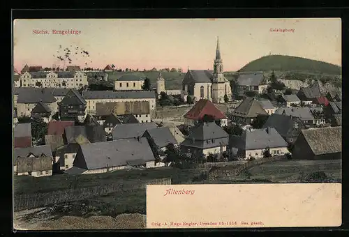 AK Altenberg /Sächs. Erzgebirge, Blick auf den Ort