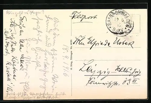 AK Sasbachwalden, Teilansicht mit Kirche