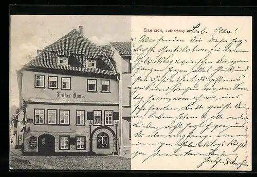 AK Eisenach, Blick auf das Lutherhaus