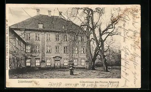 AK Schönhausen, Geburtshaus des Fürsten Bismarck