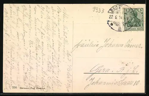 AK Bad Elster, Sanatorium d. Dr. Köhler