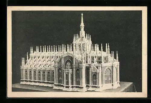 AK Modellbau-Rekonstruktion des Mailänder Doms