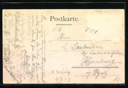 AK Studentenwappen der Verbindung Donaria