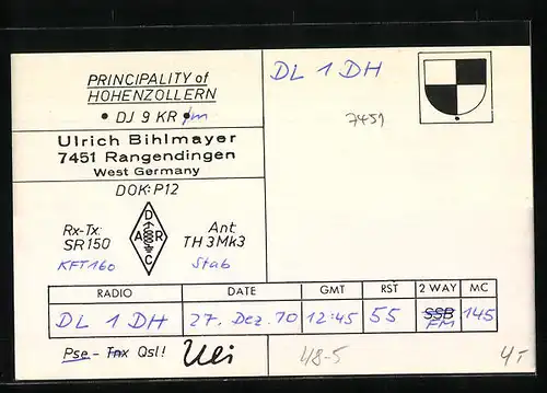 AK Principality Hohenzollern, Radiosender