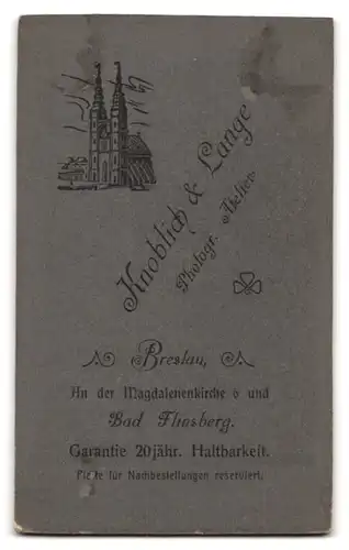 Fotografie Knoblich & Lange, Breslau, Ehepaar in eleganter Kleidung