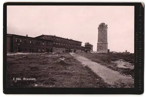 Fotografie E. GmbH, Berlin, Ansicht Brocken, Partie am Brockenhotel mit Brockenturm