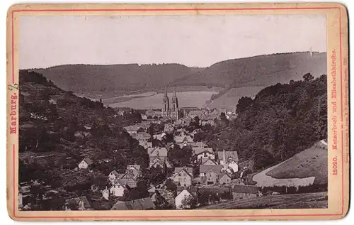 Fotografie Römmler und Jonas, Dresden, Ansicht Katzenbach, Blick auf den Ort mit der Elisabethkirche